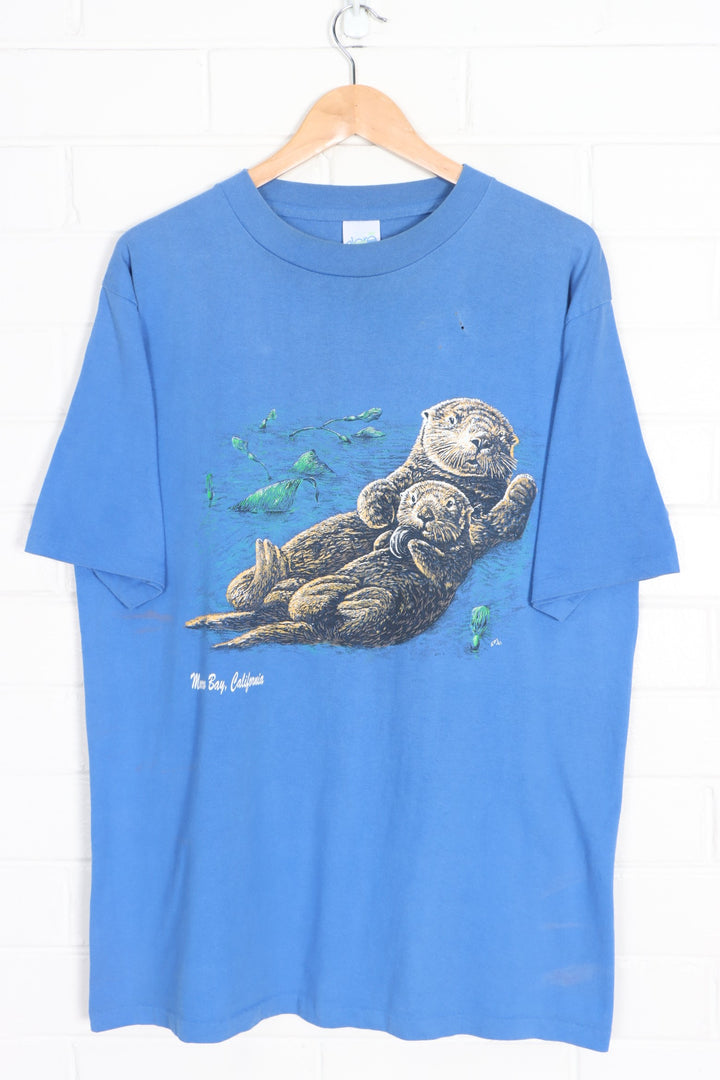 Sea Otters 1991 California Single Stitch T-Shirt USA Made (XL)