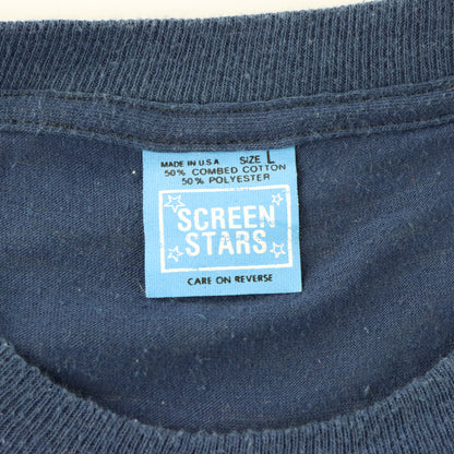 Vintage 1978 Dolly Parton Glitter Graphic Blue Single Stitch T-Shirt USA Made (Women's M-L)