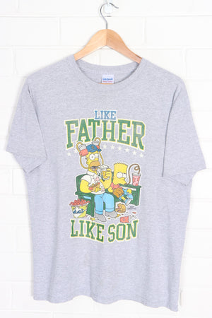 The Simpsons "Like Father Like Son" Homer Bart T-Shirt (M)