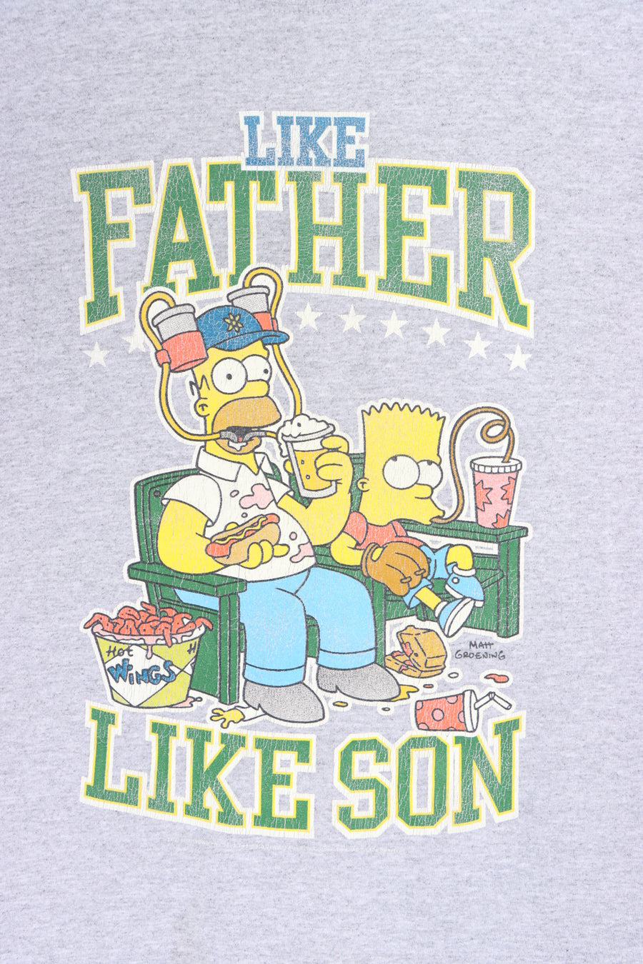 The Simpsons "Like Father Like Son" Homer Bart T-Shirt (M)