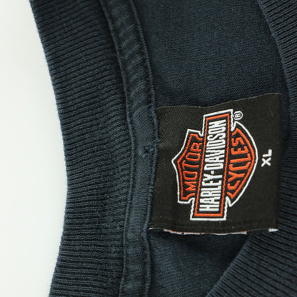 HARLEY DAVIDSON Maui Hawaii Black USA Made Double Sided T-Shirt (XL)