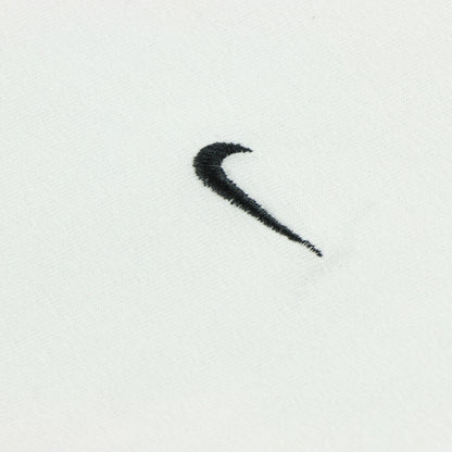 NIKE Embroidered Swoosh Logo Greece Made White & Black Tee (XXL)