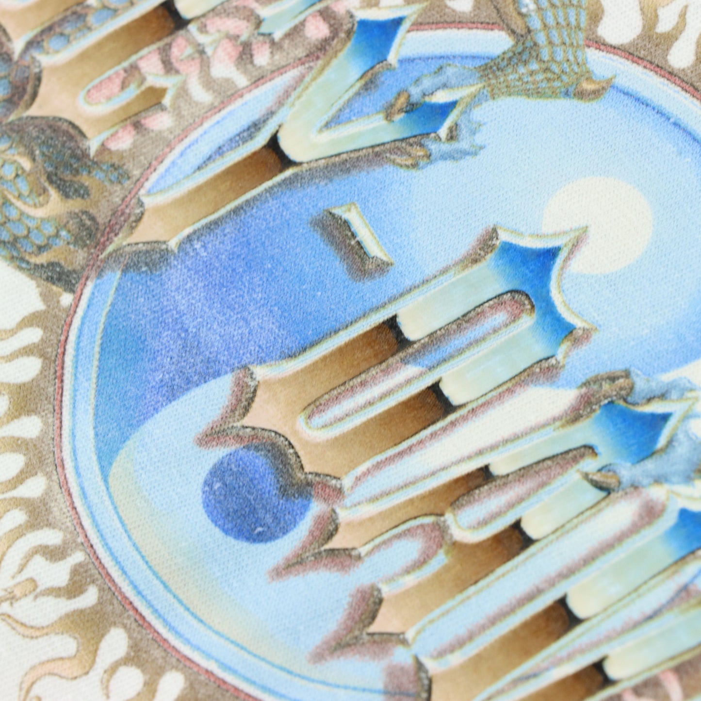 HARLEY DAVIDSON Y2K Dragon Yin Yang Logo White Motorcycle Tee (M-L)