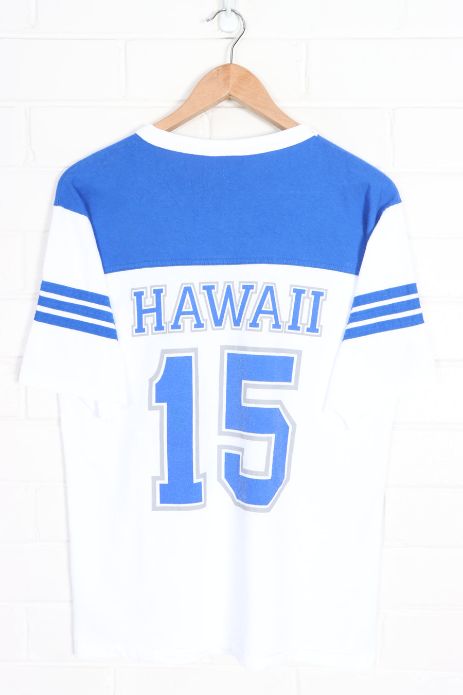 Vintage Hawaii #15 Varsity Single Stitch T-Shirt USA Made (M)