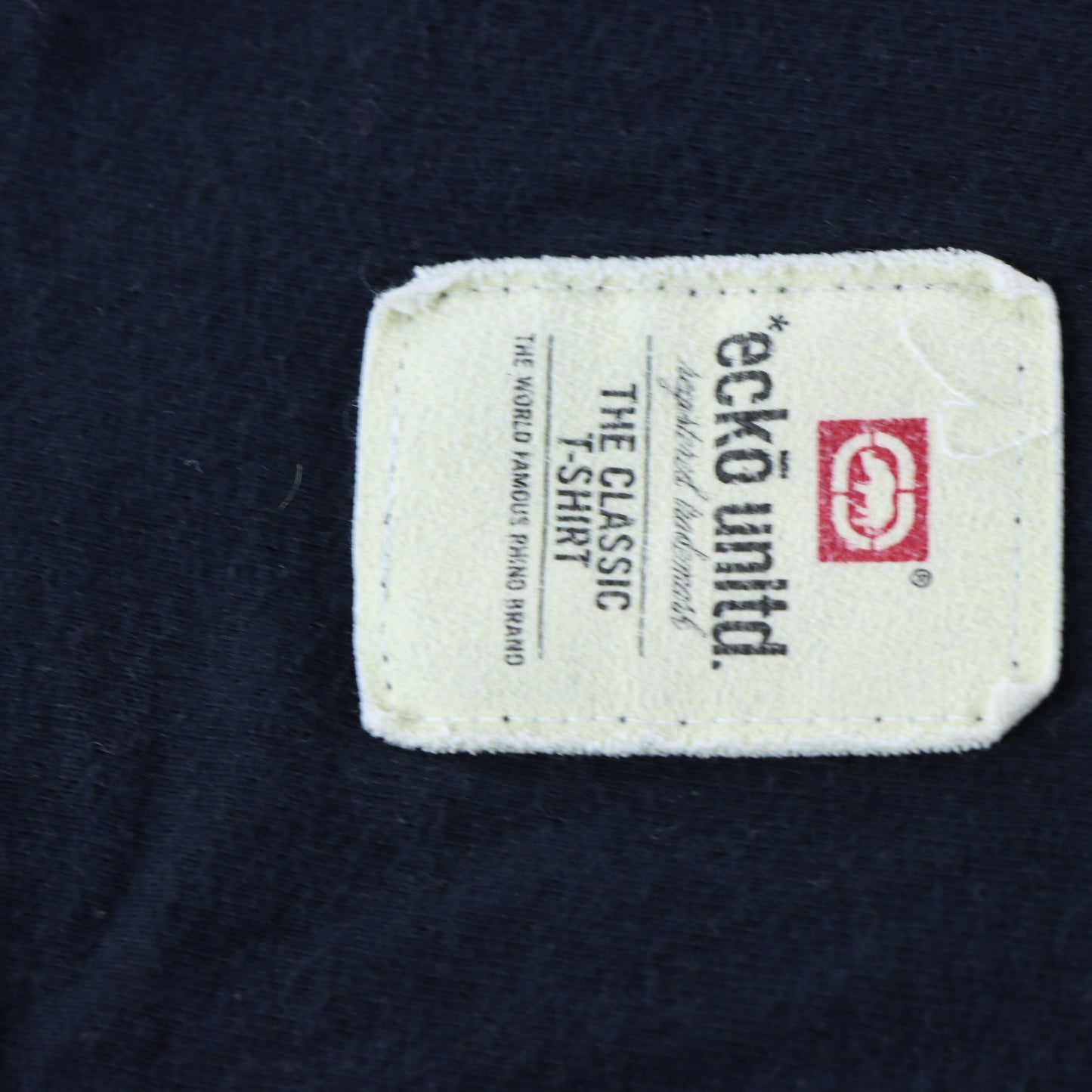 ECKO UNLTD Y2K Grunge Scribble Logo Black T Shirt (L)