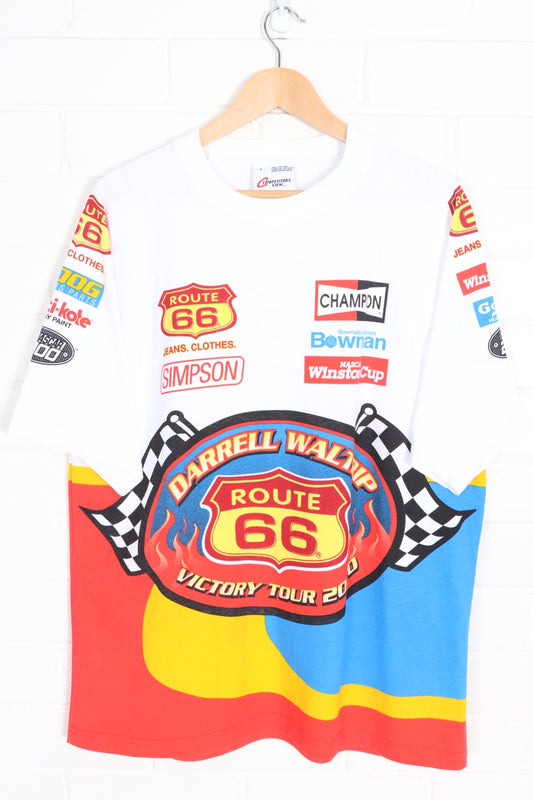 NASCAR Darrell Waltrip Victory Tour 2000 SIGNED T-Shirt USA Made (L)