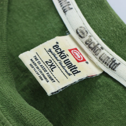 ECKO UNLTD Y2K Grunge Centre Logo Green T Shirt (XL-XXL)