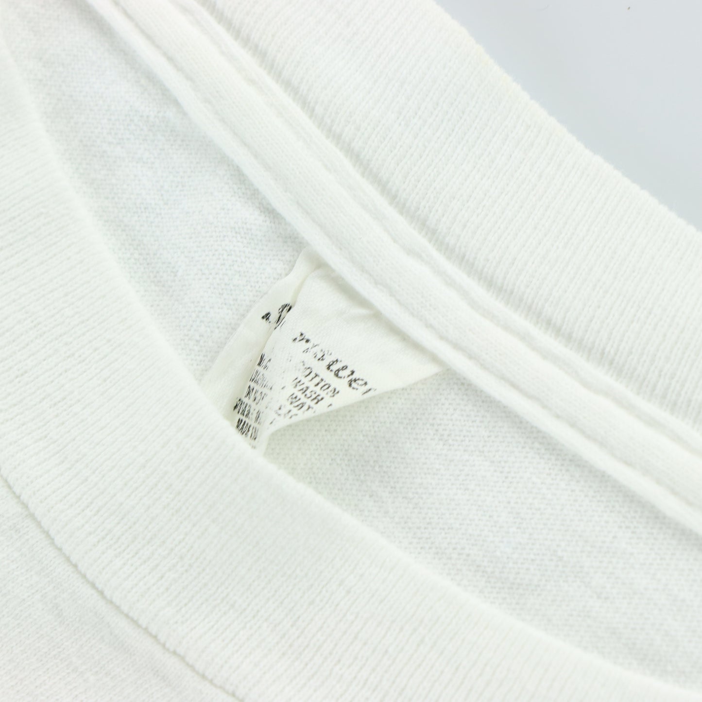 Vintage 1991 Rush 'Roll The Bones' Tour USA Made Boxy White Band Tee (S-M)