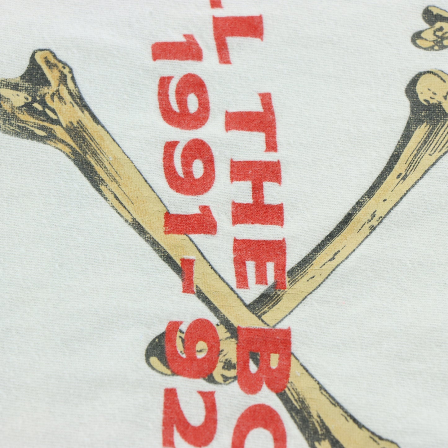 Vintage 1991 Rush 'Roll The Bones' Tour USA Made Boxy White Band Tee (S-M)