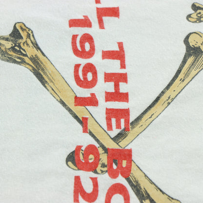 Vintage 1991 Rush 'Roll The Bones' Tour USA Made Boxy White Band Tee (S-M)