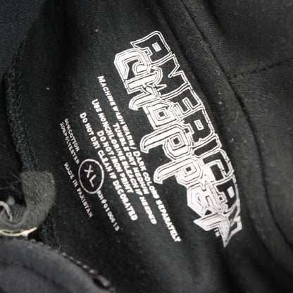 Vintage AMERICAN CHOPPER Y2K Double Snake Dagger RARE Glitter Sweatshirt (XL)