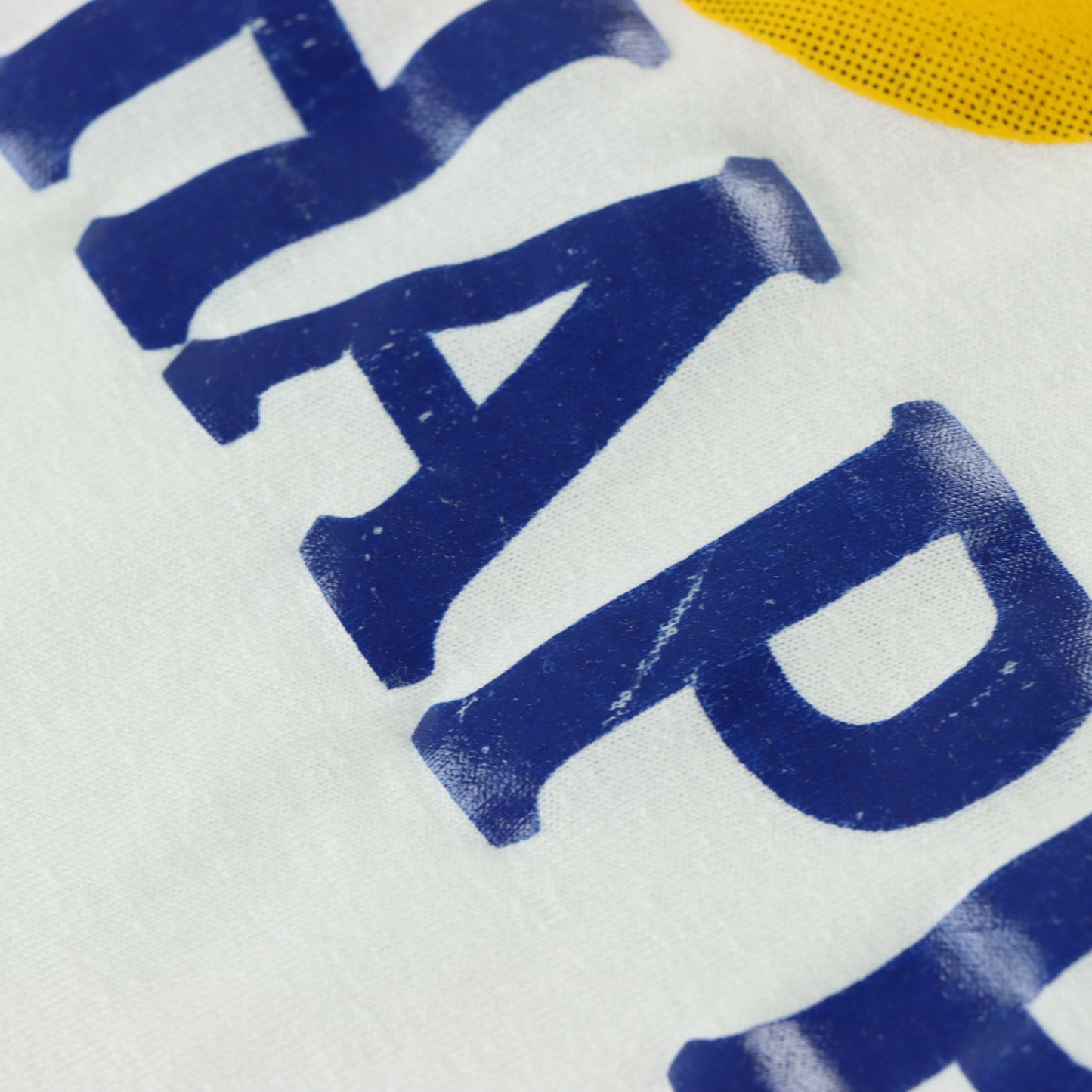 Vintage 'Don't Worry Be Happy' Emoji USA Made White Tee (XL)