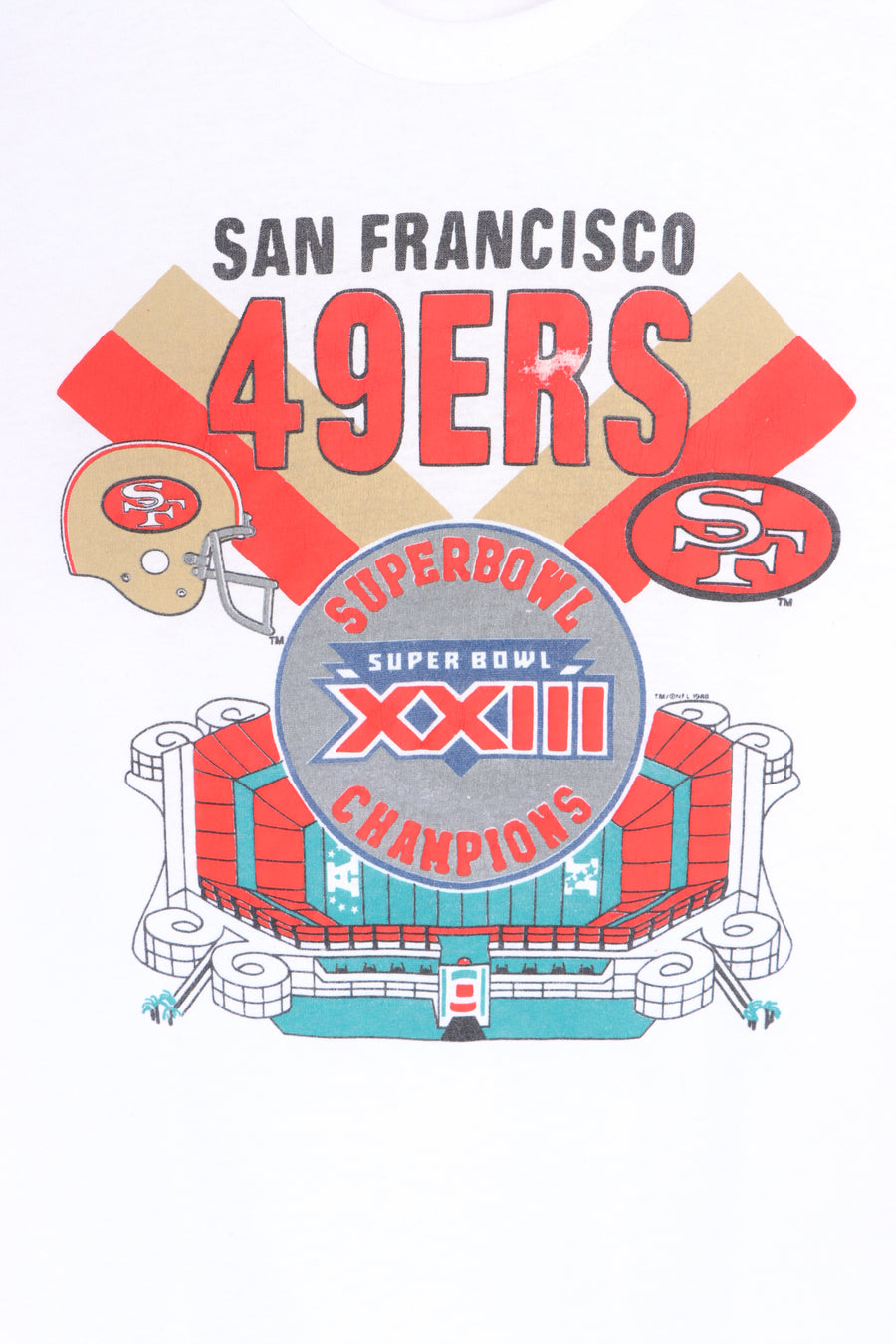 Vintage NFL 1988 San Francisco 49ers Single Stitch T-Shirt USA Made (L)