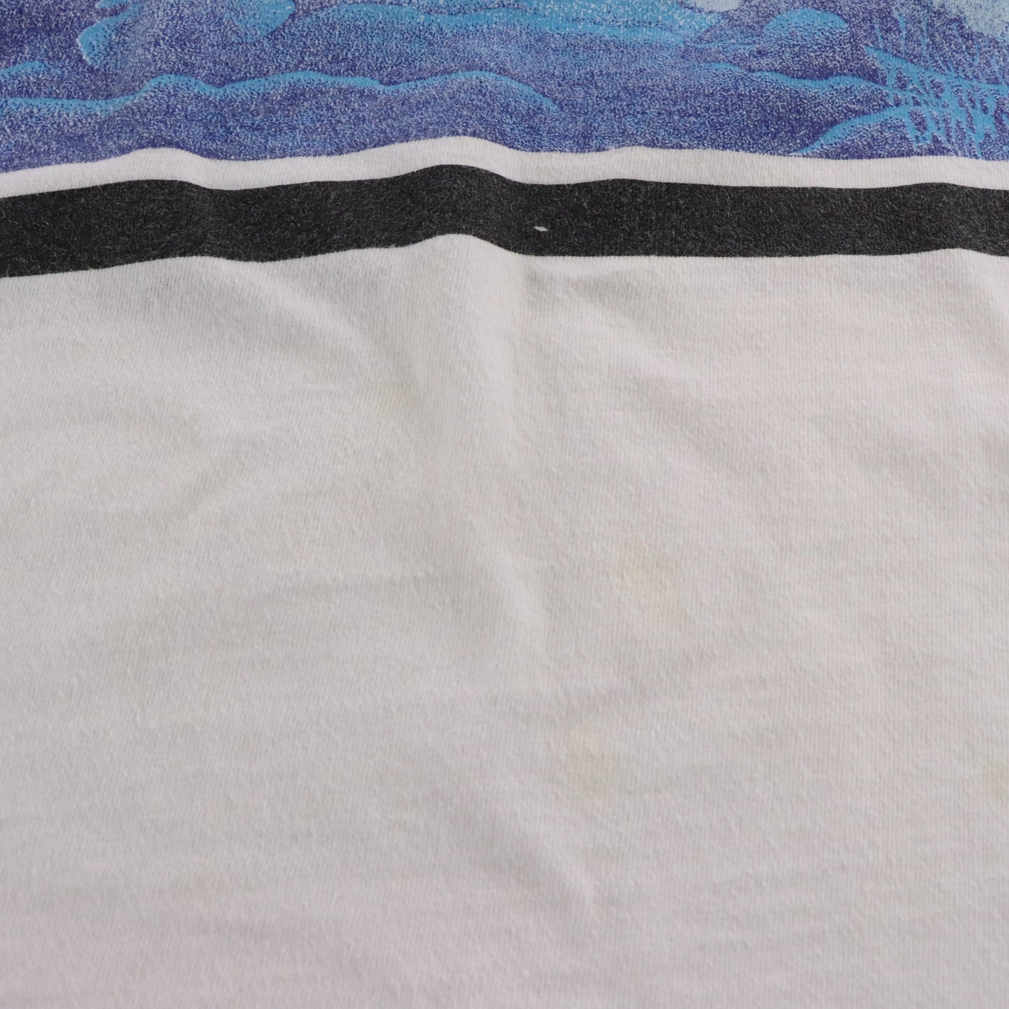 Vintage Lahaina Maui Hawaii Swimming Whales & Divers White Single Stitch T-Shirt (XL)