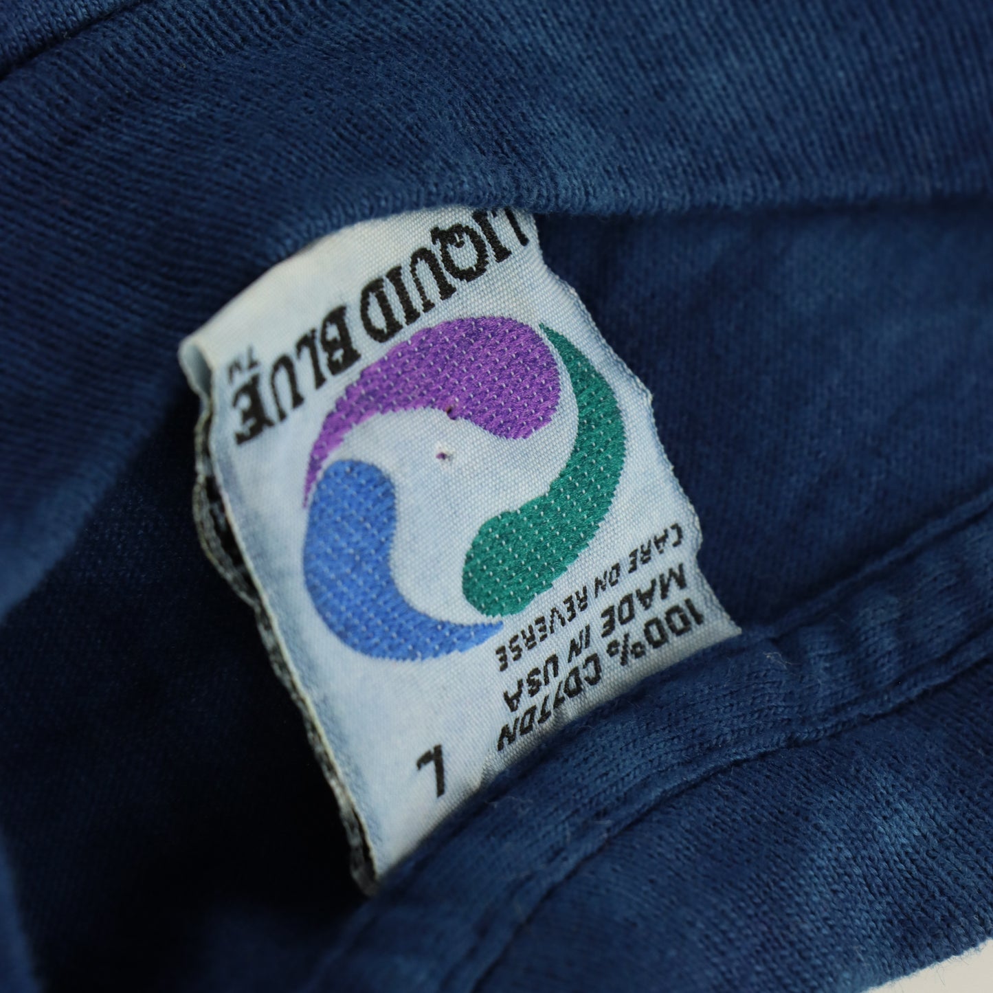 1994 GRATEFUL DEAD 'Paradise Waits' LIQUID BLUE USA Made Tie Dye Tee (L)