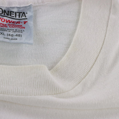 Vintage Lahaina Maui Hawaii Swimming Whales & Divers White Single Stitch T-Shirt (XL)