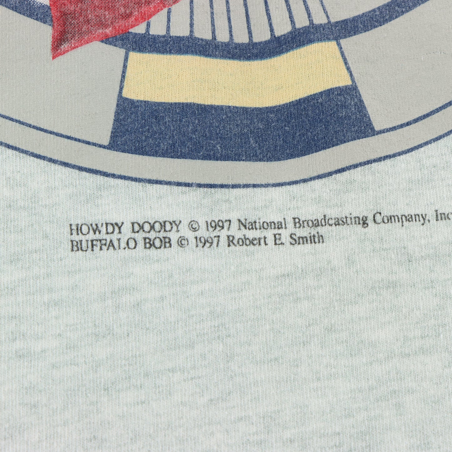 Vintage 1997 Howdy Doody & Buffalo Bob USA Made Light Grey T-Shirt (XL TALL)