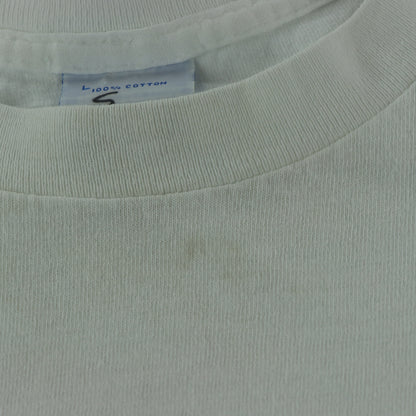 Vintage 1990 "Magic Johnson" Los Angeles Lakers NBA White Single Stitch Tee (M-L)