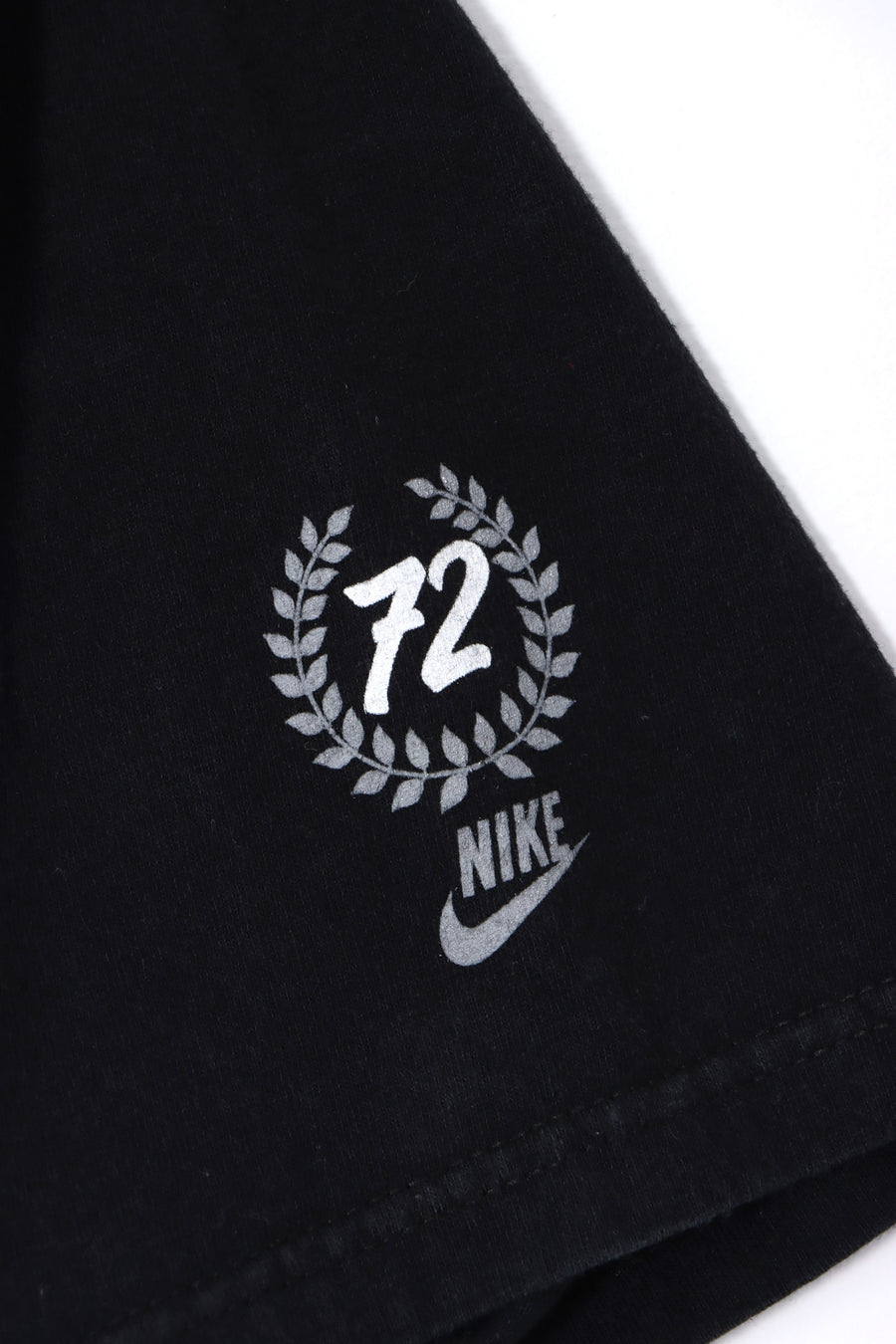 NIKE Athletics Spell Out Logo Black Loose Fit T-Shirt (M-L)