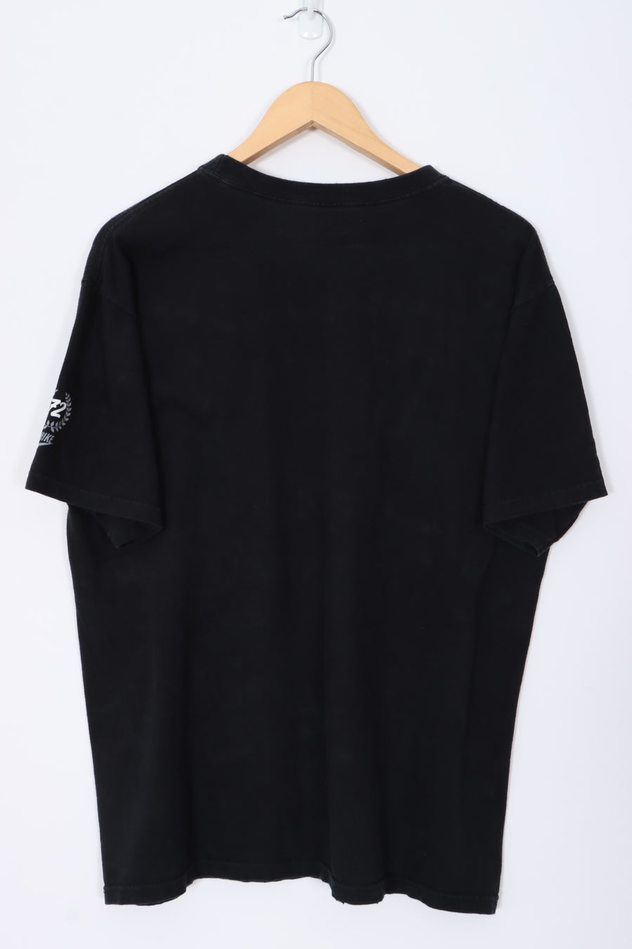NIKE Athletics Spell Out Logo Black Loose Fit T-Shirt (M-L)