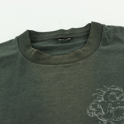 Chupacabras "Mi Tierra Es Mexico" Dark Grey Single Stitch T-Shirt USA Made (L-XL)