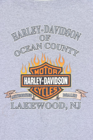 HARLEY DAVIDSON "Brothers" Ocean County Front Back T-Shirt (XL) - Vintage Sole Melbourne