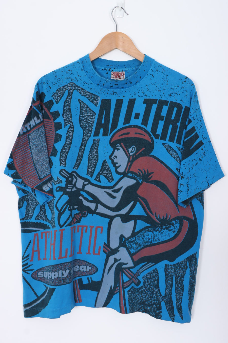 Athletic Supply Gear 90s 'All Terrain' All Over Single Stitch Oversized T-Shirt (XL-XXL)