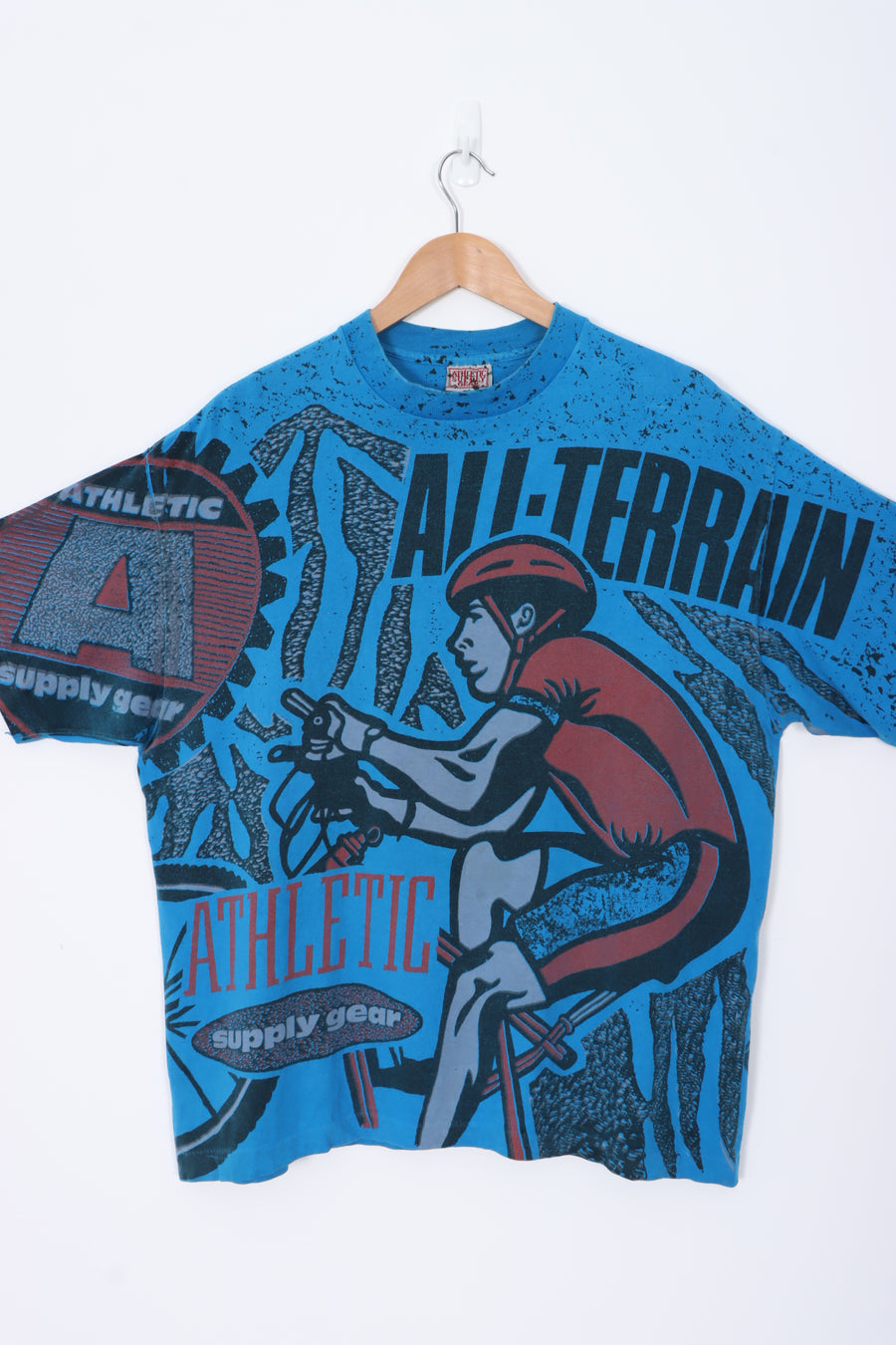 Athletic Supply Gear 90s 'All Terrain' All Over Single Stitch Oversized T-Shirt (XL-XXL)
