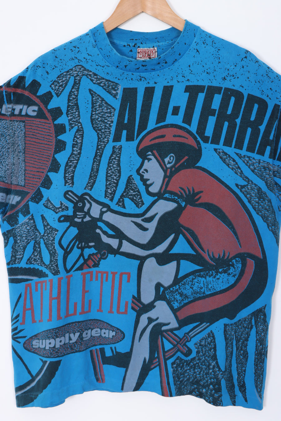 Athletic Supply Gear 90s 'All Terrain' All Over Single Stitch Oversized T-Shirt (XL-XXL)