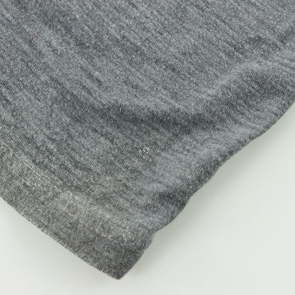 AFFLICTION x EDDIE TROTTA Grey Double Sided 'American Customs' 1/4 Button USA Made T-Shirt (L)