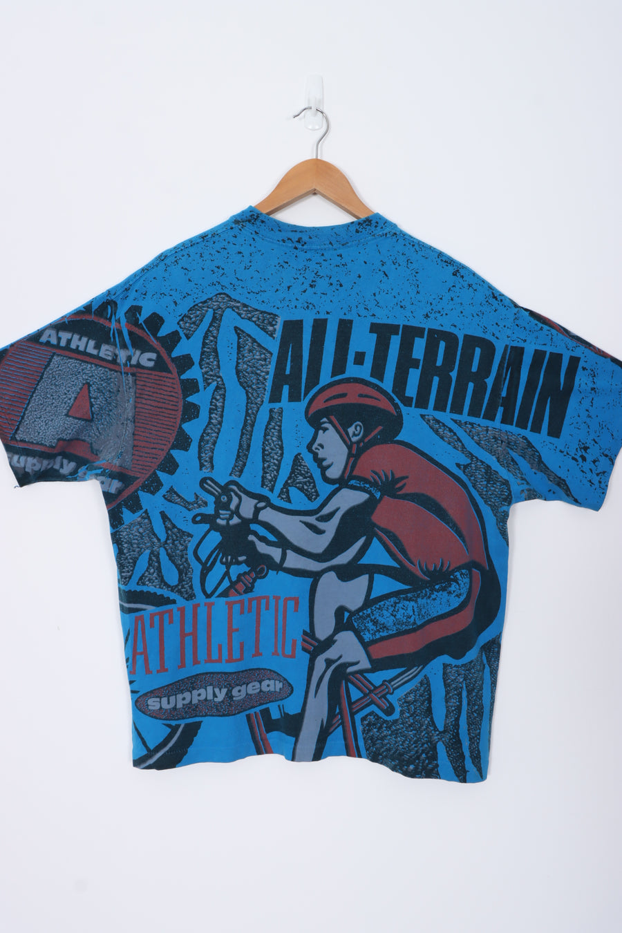 Athletic Supply Gear 90s 'All Terrain' All Over Single Stitch Oversized T-Shirt (XL-XXL)
