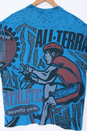 Athletic Supply Gear 90s 'All Terrain' All Over Single Stitch Oversized T-Shirt (XL-XXL)
