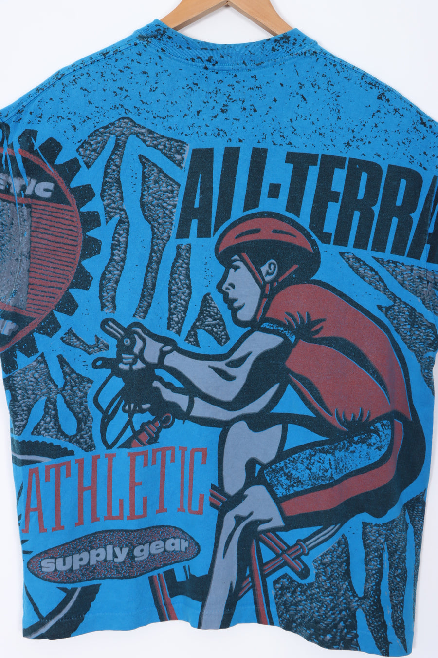 Athletic Supply Gear 90s 'All Terrain' All Over Single Stitch Oversized T-Shirt (XL-XXL)