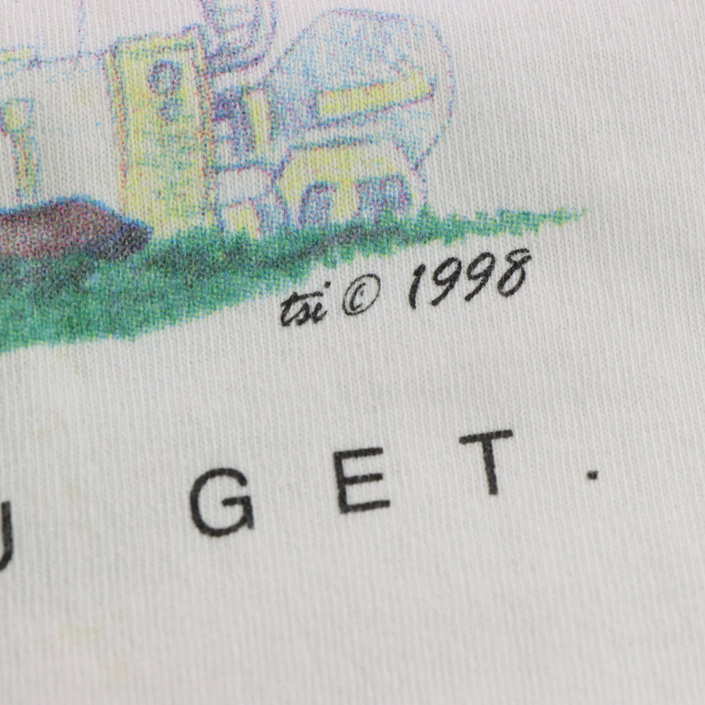 Vintage 1998 "It's How Many Strokes You Get" Funny Golfing Tee (XXL)