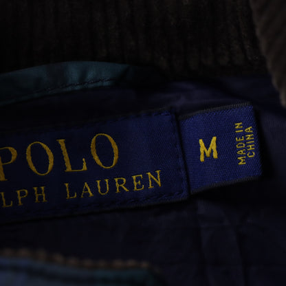POLO RALPH LAUREN Plaid Quilted Corduroy Buckle Collar Vest (M)