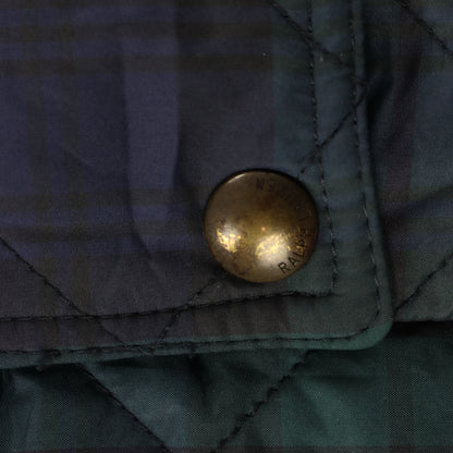 POLO RALPH LAUREN Plaid Quilted Corduroy Buckle Collar Vest (M)