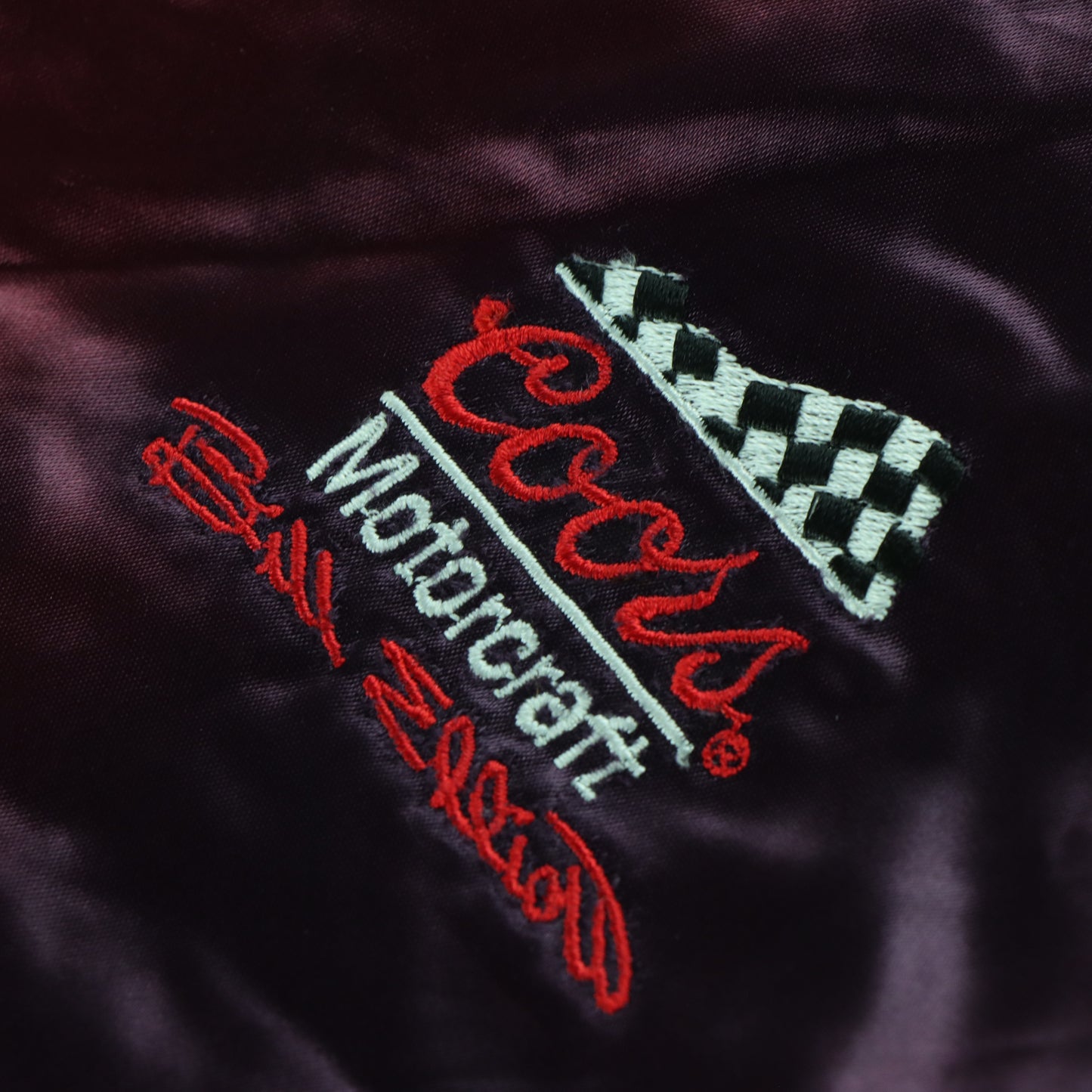Vintage Ford 'Thunderbird' Bill Elliot NASCAR Embroidered Racing Bomber Jacket (M)