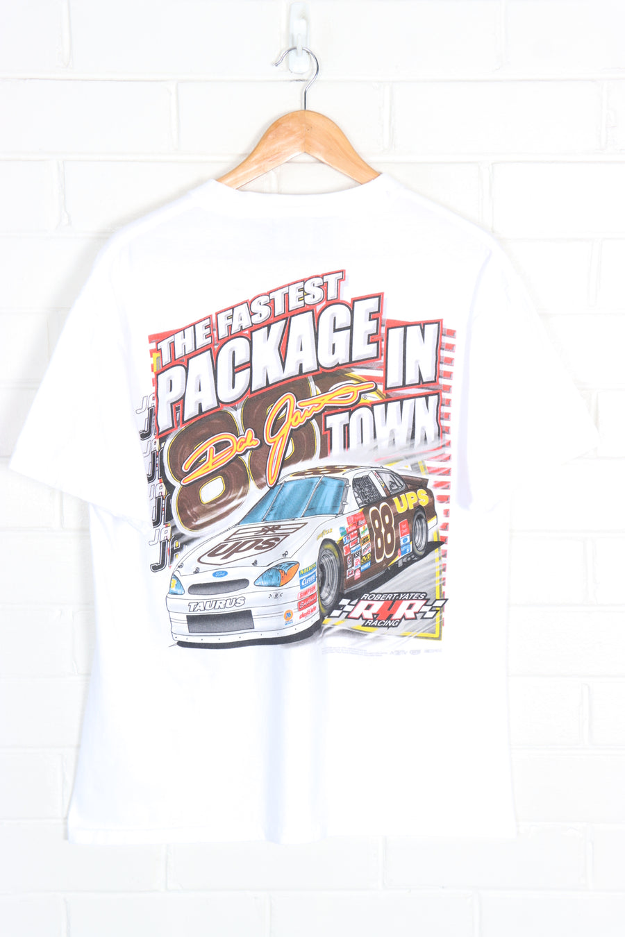 NASCAR Dale Jarrett 88 UPS 'The Fastest Package in Town' Tee (L)