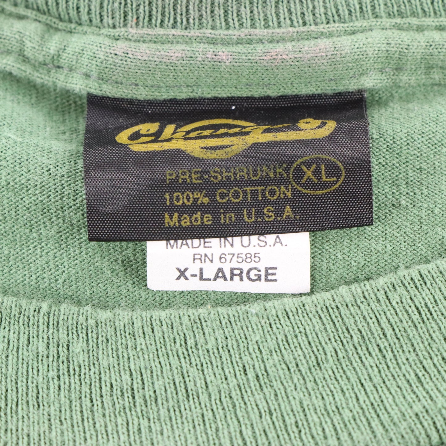 Vintage 1995 LOONEY TUNES Bugs Bunny & Monster Manicure Green USA Made Single Stitch Tee (XL)