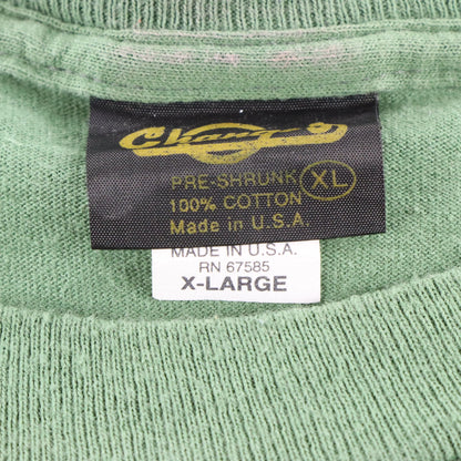 Vintage 1995 LOONEY TUNES Bugs Bunny & Monster Manicure Green USA Made Single Stitch Tee (XL)