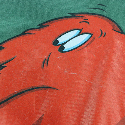Vintage 1995 LOONEY TUNES Bugs Bunny & Monster Manicure Green USA Made Single Stitch Tee (XL)