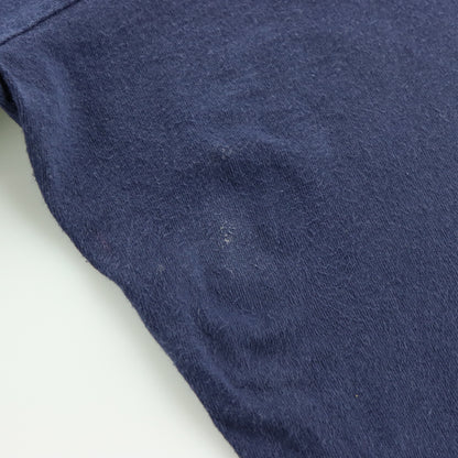 Vintage 1996 Dallas Cowboys Navy Blue & Silver Glitter Single Stitch Super Bowl Tee USA Made (L-XL)