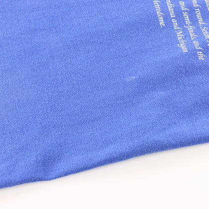 Vintage 1992 DUKE BLUE DEVILS NCAA Single Stitch Blue T-Shirt (L Tall)