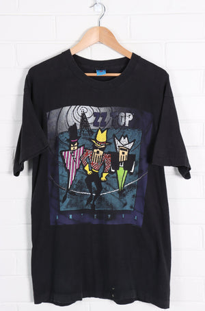 ZZ Top 90s Antenna World Tour Single Stitch T-Shirt USA Made (L-XL)