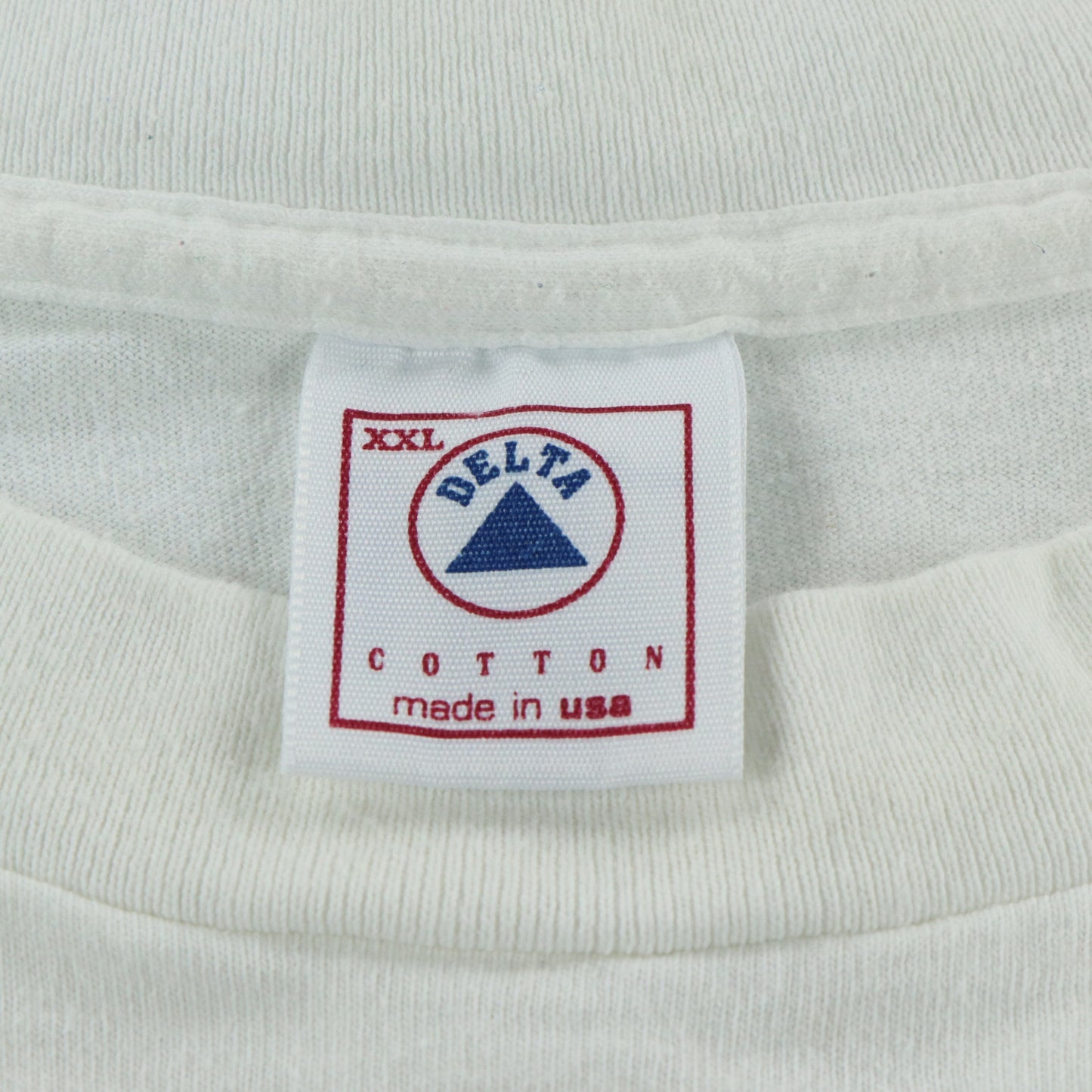 Ron Jon Surf Shop "One Of A Kind" Front Pocket Double Sided Neon Cocoa Beach White Tee USA Made (XL-XXL)