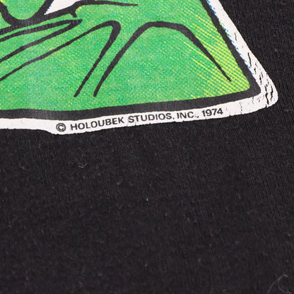 Vintage 1974 Frog Beer Single Stitch Black T-Shirt (S TALL)
