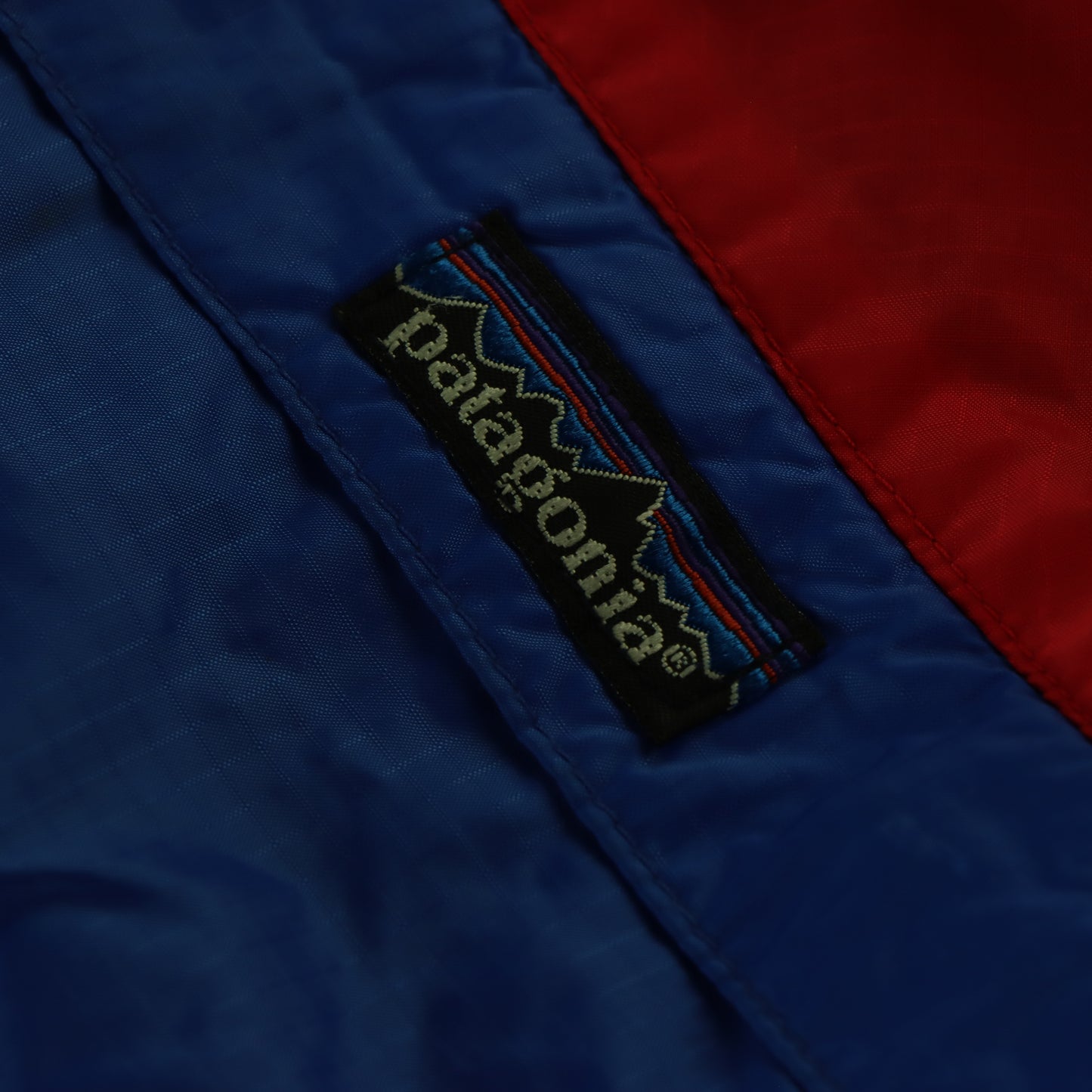 PATAGONIA Zip Up Red & Blue Lightweight Windbreaker Jacket (L)
