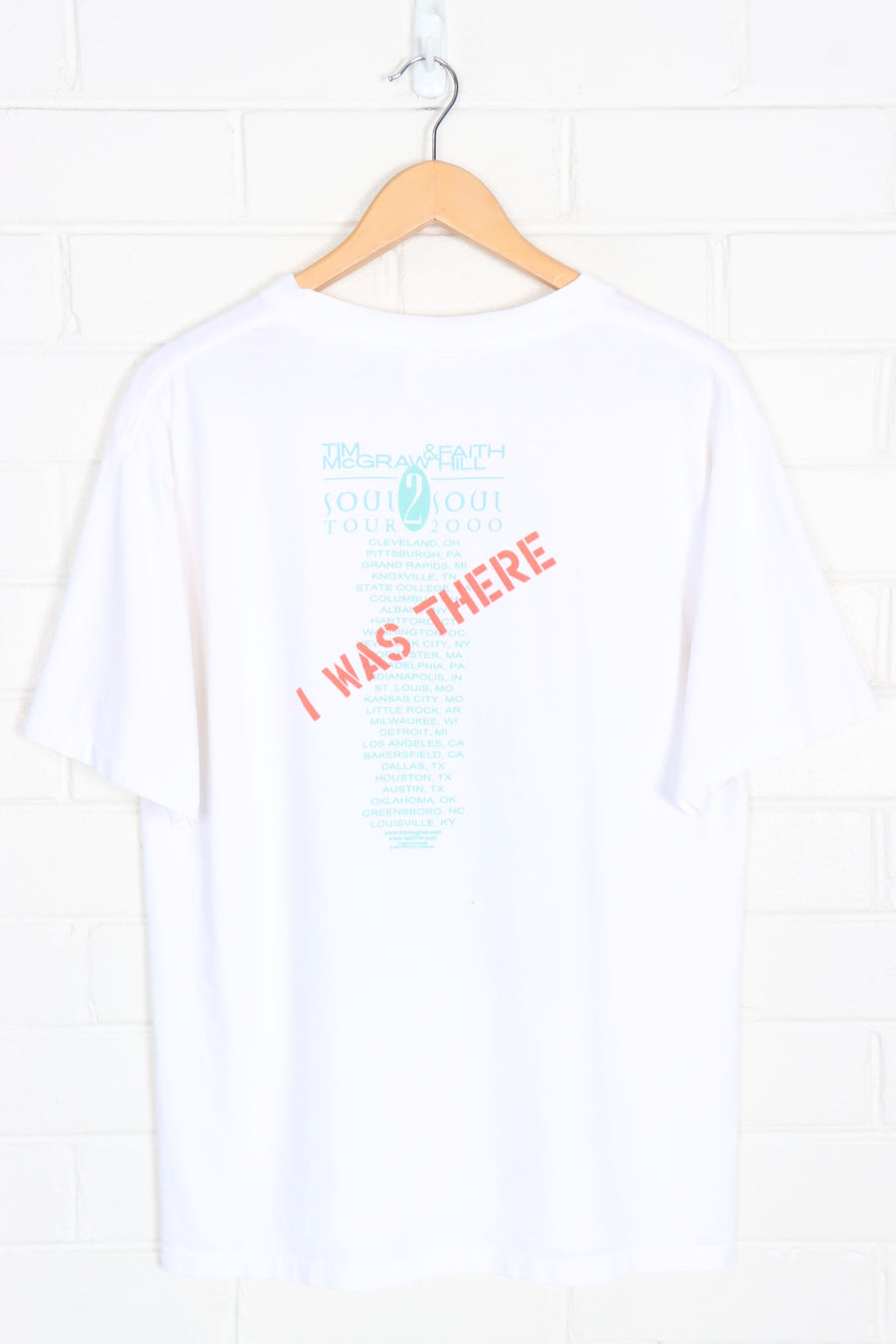 Tim McGraw & Faith Hill 'I Was There!' Tour Band Merch T-Shirt (M-L)
