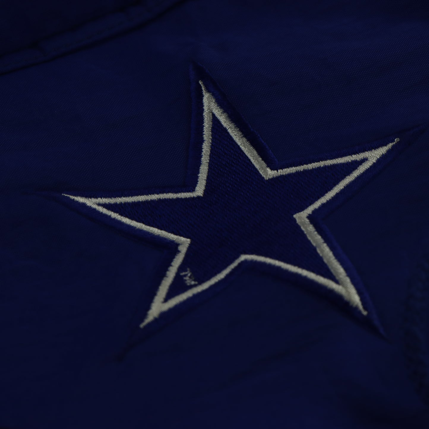 90s Dallas Cowboys Embroidered Star NFL Star Hooded Football Jacket (M-L)