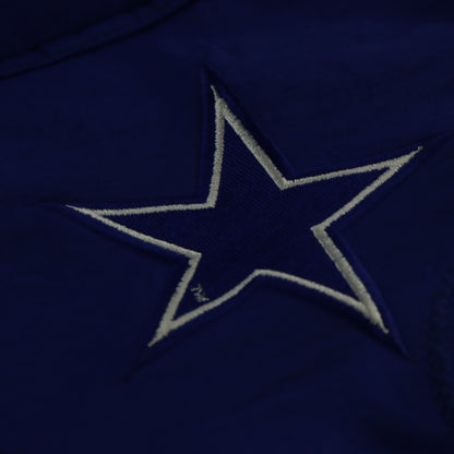90s Dallas Cowboys Embroidered Star NFL Star Hooded Football Jacket (M-L)